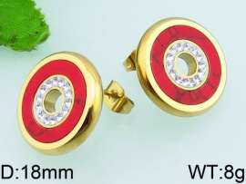 Stainless Steel Stone&Crystal Earring