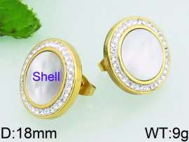 Stainless Steel Stone&Crystal Earring