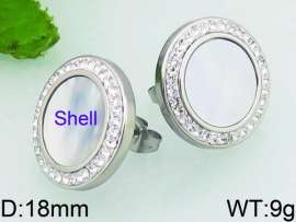 Stainless Steel Stone&Crystal Earring