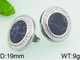 Stainless Steel Stone&Crystal Earring