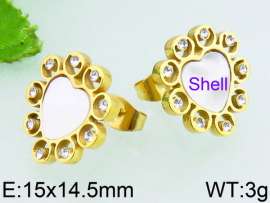 Stainless Steel Stone&Crystal Earring