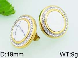 Stainless Steel Stone&Crystal Earring