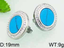 Stainless Steel Stone&Crystal Earring
