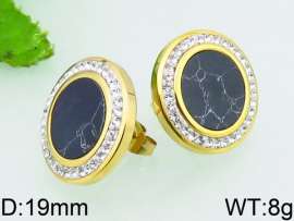 Stainless Steel Stone&Crystal Earring