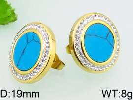 Stainless Steel Stone&Crystal Earring