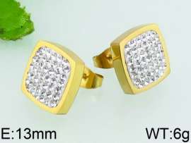 Stainless Steel Stone&Crystal Earring