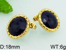 Stainless Steel Stone&Crystal Earring