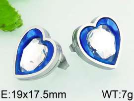 Stainless Steel Stone&Crystal Earring