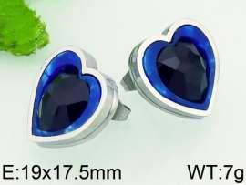 Stainless Steel Stone&Crystal Earring