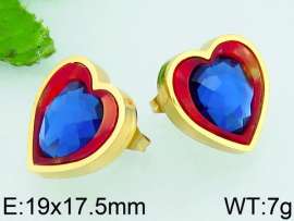 Stainless Steel Stone&Crystal Earring