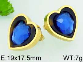 Stainless Steel Stone&Crystal Earring