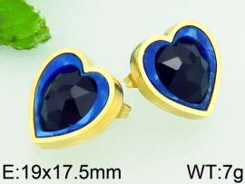 Stainless Steel Stone&Crystal Earring