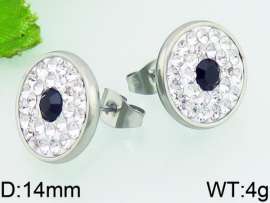 Stainless Steel Stone&Crystal Earring