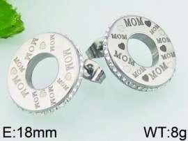 Stainless Steel Stone&Crystal Earring