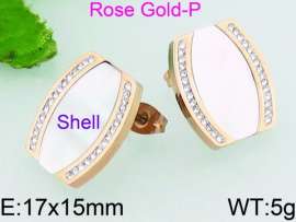 Stainless Steel Stone&Crystal Earring