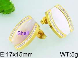 Stainless Steel Stone&Crystal Earring