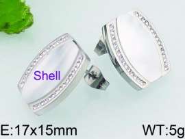 Stainless Steel Stone&Crystal Earring