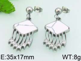 Stainless Steel Stone&Crystal Earring