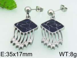 Stainless Steel Stone&Crystal Earring