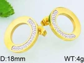 Stainless Steel Stone&Crystal Earring