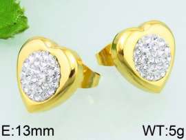 Stainless Steel Stone&Crystal Earring