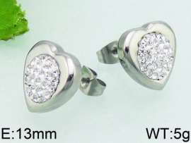 Stainless Steel Stone&Crystal Earring