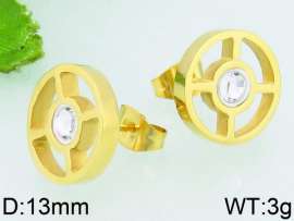 Stainless Steel Stone&Crystal Earring