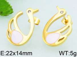 Stainless Steel Stone&Crystal Earring