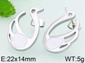 Stainless Steel Stone&Crystal Earring