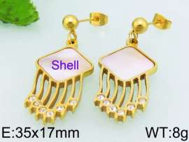 Stainless Steel Stone&Crystal Earring