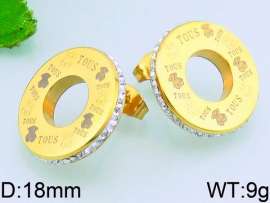 Stainless Steel Stone&Crystal Earring