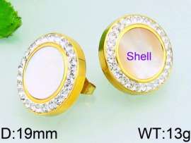 Stainless Steel Stone&Crystal Earring