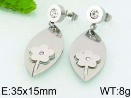 Stainless Steel Stone&Crystal Earring