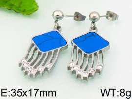Stainless Steel Stone&Crystal Earring