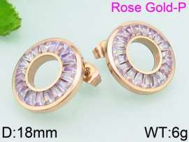 Stainless Steel Stone&Crystal Earring