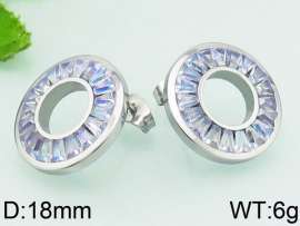 Stainless Steel Stone&Crystal Earring
