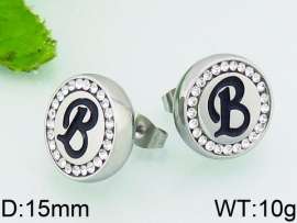 Stainless Steel Stone&Crystal Earring