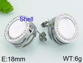 Stainless Steel Stone&Crystal Earring