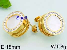 Stainless Steel Stone&Crystal Earring
