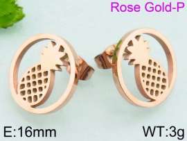 SS Rose Gold-Plating Earring