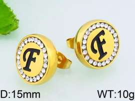 Stainless Steel Stone&Crystal Earring