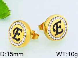 Stainless Steel Stone&Crystal Earring