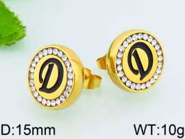 Stainless Steel Stone&Crystal Earring