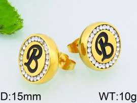 Stainless Steel Stone&Crystal Earring