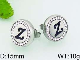 Stainless Steel Stone&Crystal Earring