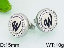 Stainless Steel Stone&Crystal Earring