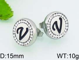 Stainless Steel Stone&Crystal Earring