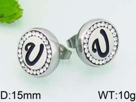 Stainless Steel Stone&Crystal Earring