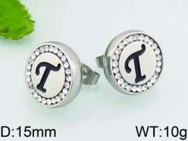 Stainless Steel Stone&Crystal Earring