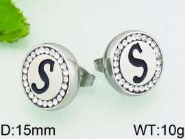 Stainless Steel Stone&Crystal Earring